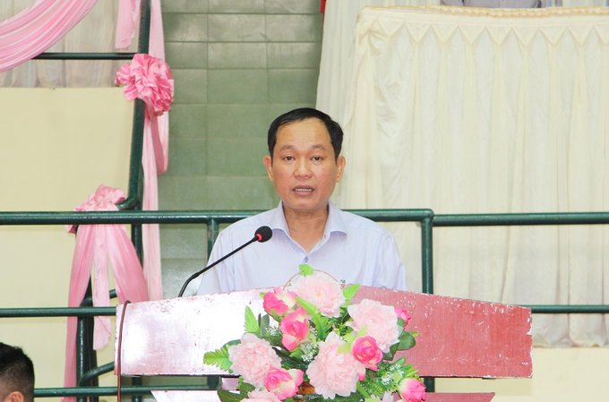 Ông Trương Công Quốc Việt - Phó Giám đốc Sở Văn hóa, Thể thao và Du lịch thành phố phát biểu tại lễ khai mạc