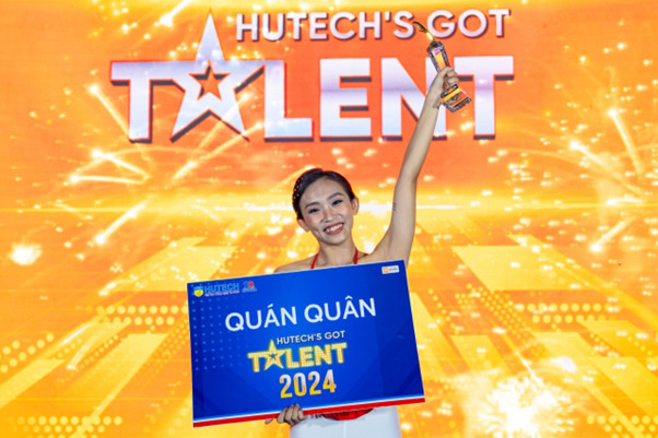 Cô sinh viên năm nhất Nguyễn Trúc Phương đã trở thành quán quân của HUTECH’s got Talent 2024