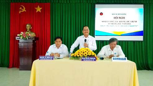 BS.CKII Nguyễn Thanh Linh - Phó Giám đốc Thường trực Sở Y tế, phát biểu tại hội nghị