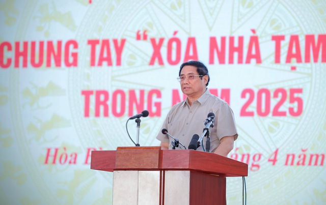 Thủ tướng Phạm Minh Chính phát biểu phát động phong trào thi đua cả nước chung tay 