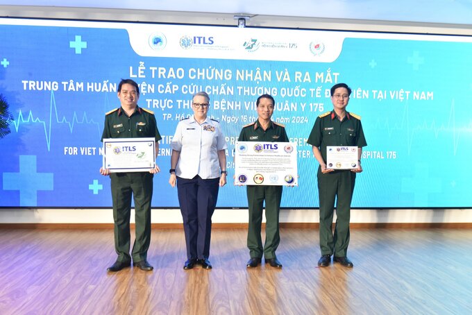 Trao chứng nhận và ra mắt Trung tâm Huấn luyện Cấp cứu chấn thương quốc tế (ITLS) đầu tiên tại Việt Nam