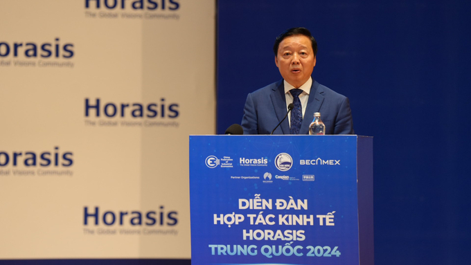 Ông Trần Hồng Hà - Phó thủ tướng Chính phủ phát biểu tại Diễn đàn hợp tác kinh tế Horasis Trung Quốc 2024