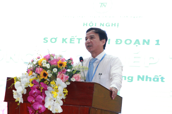 PGS.TS Lê Đình Thanh - Giám đốc Bệnh viện Thống Nhất phát biểu tại hội nghị