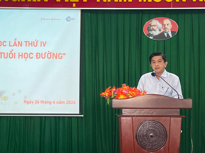 ThS.Ds Đỗ Thiện Tùng - Phó Giám đốc Sở Y tế Kiên Giang phát biểu tại hội nghị