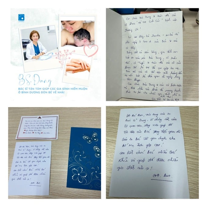 Những lá thư tay cảm ơn gửi đến IVFMD Bình Dương - Bệnh viện Đa khoa Phương Chi