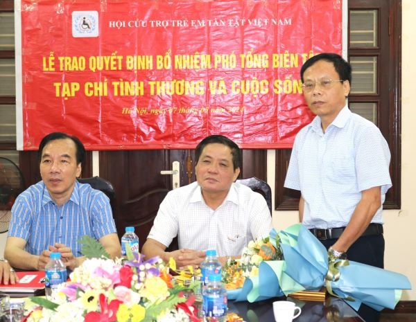 Tân Phó Tổng biên tập Nguyễn Văn Minh phát biểu nhận nhiệm vụ