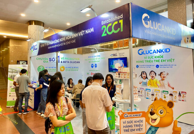 Không gian trưng bày của BCC Pharma tại triển lãm