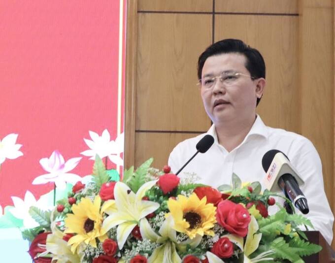Phó Bí thư Thường trực Tỉnh ủy, Trưởng Đoàn ĐBQH tỉnh Nguyễn Thanh Hải kết luận hội nghị