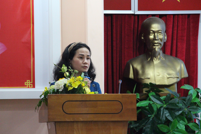BS.CK1 Nguyễn Ngọc Thuỳ Dương – Phó Giám đốc Trung tâm Kiểm soát bệnh tật thành phố (HCDC) chia sẻ tại buổi Mít tinh