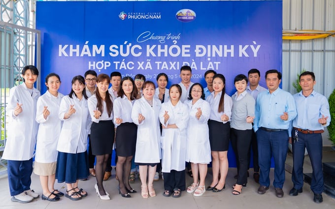 Phòng khám Đa khoa Phương Nam và Hợp tác xã Taxi Đà Lạt trong chương trình khám sức khỏe định kỳ cho người lao động
