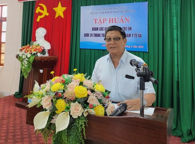 ThS.BS ÊBan Thanh Sơn phát biểu khai mạc lớp tập huấn