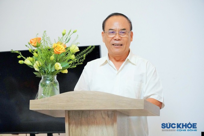 TS Vương Văn Việt, Tổng Biên tập Tạp chí SKCĐ phát biểu tại buổi lễ