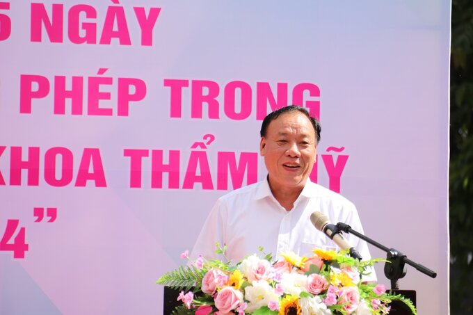 Ông Bùi Thế Hải – Phó Chủ tịch UBND quận 10, TP.HCM phát biểu tại buổi lễ