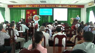 Quang cảnh Hội nghị tại Trung tâm Y tế huyện Châu Thành