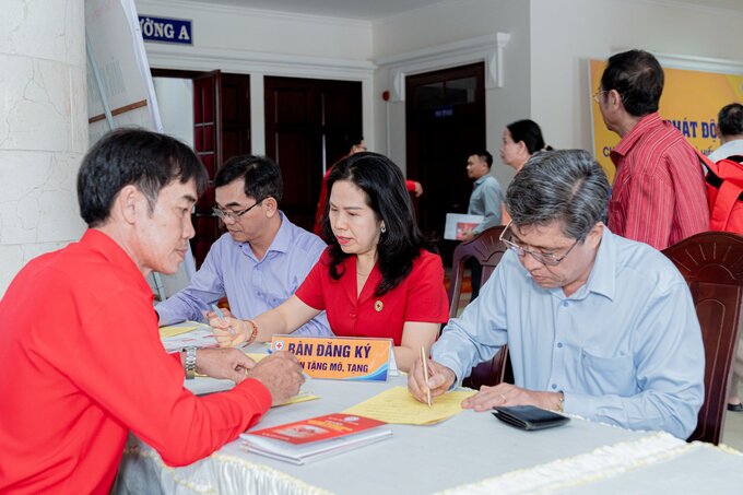 Bàn đăng ký hiến tặng mô, tạng