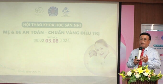 TTND.PGS.TS.BS Huỳnh Nguyễn Khánh Trang – Chủ nhiệm bộ môn Sản phụ khoa Đại học Y khoa Phạm Ngọc Thạch, Trưởng khoa sản Bệnh viện Hùng Vương đã chia sẻ tại hội thảo