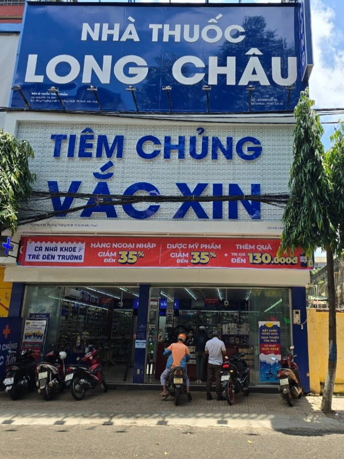 Trung tâm tiêm chủng Long Châu tại TP Buôn Mê Thuột, tỉnh Đắk Lắk (ảnh Anh Tuấn)