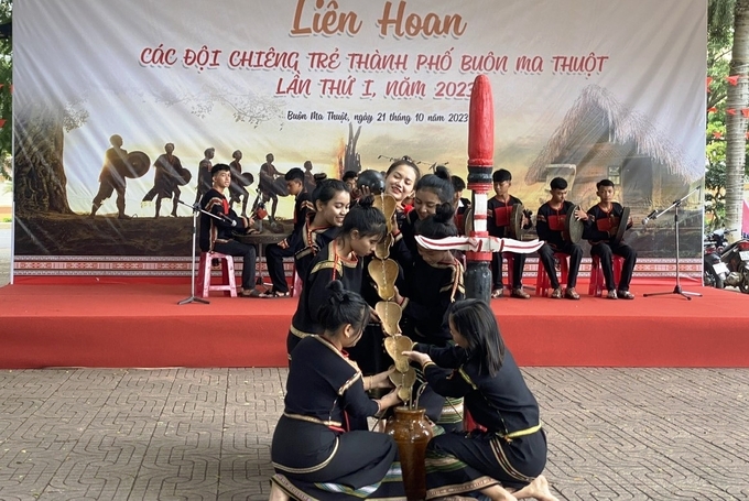 Liên hoan các đội chiêng trẻ TP. Buôn Ma Thuột lần thứ I năm 2023 (Ảnh minh họa)