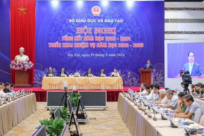 Hội nghị tổng kết năm học 2023 – 2024 và triển khai nhiệm vụ năm học 2024-2025 (Ảnh: VGP/Nhật Bắc)