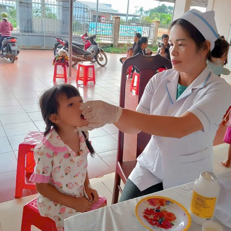 Hằng năm Trung tâm Kiểm soát bệnh tật tỉnh tổ chức các chiến dịch tẩy giun nhằm nâng cao sức khỏe vả khả năng học tập cho trẻ em thuộc các nhóm tuổi