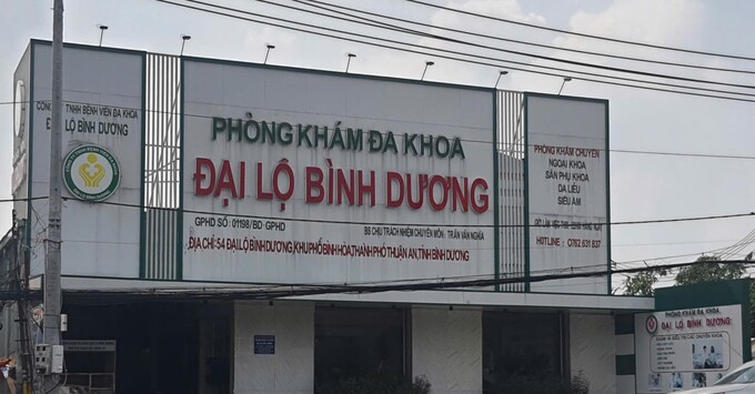 Phòng khám Đa khoa Đại Lộ Bình Dương tiếp tục vi phạm, bị xử phạt nặng