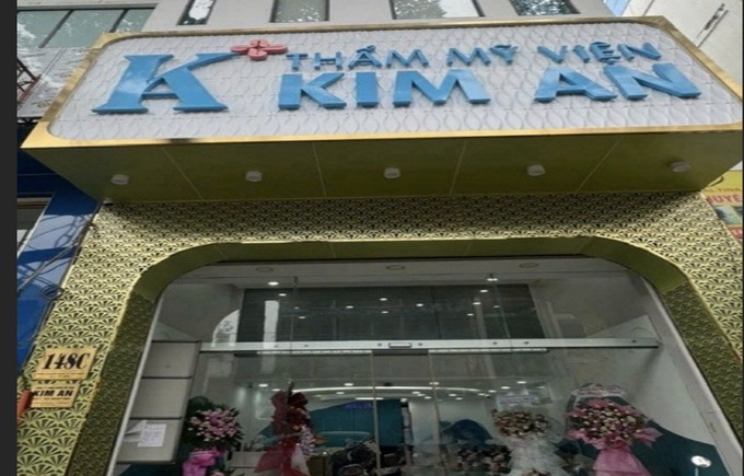 Công ty TNHH Thẩm mỹ viện Kim An ngay tại trung tâm Quận 1 hành nghề trái phép gây tai biến cho khách hàng (Ảnh: SYT)