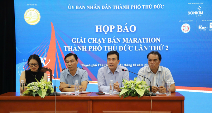 Buổi họp báo thông tin về giải chạy bán Marathon TP. Thủ Đức lần thứ 2, năm 2024