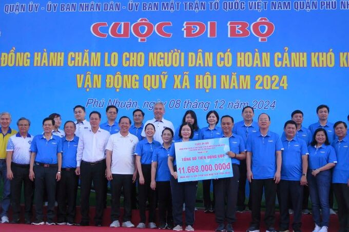 Ban Tổ chức đã tiếp nhận số tiền 11,668 tỷ đồng từ các nhà tài trợ 