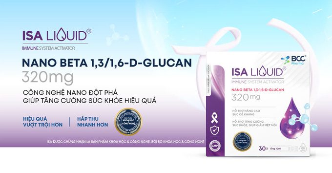 Sản phẩm ISA LIQUID của BCC Pharma ông Cảnh sử dụng sau phẫu thuật