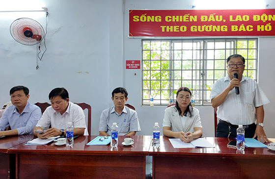 Ông Trần Trường Chinh - Phó Giám đốc Trung tâm Kiểm soát bệnh tật TP. Cần Thơ phát biểu tại tổng kết công tác an toàn vệ sinh thực phẩm năm 2024