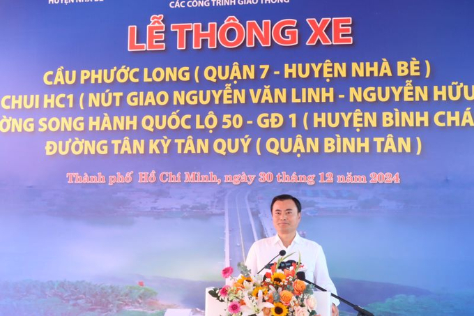 Phó Chủ tịch UBND TP. HCM Bùi Xuân Cường phát biểu