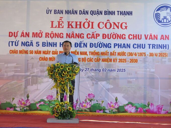 Phó Chủ tịch UBND TP. HCM Bùi Xuân Cường phát biểu tại buổi lễ