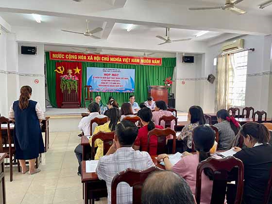 Toàn cảnh buổi họp tuyến quý I năm 2025