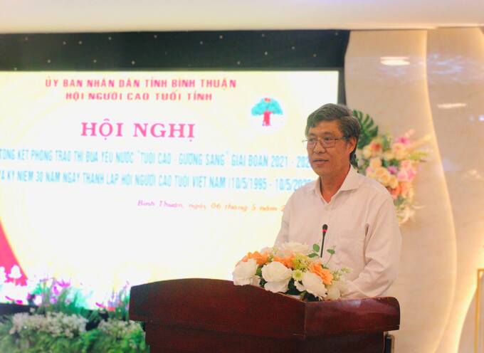 Ông Nguyễn Minh - Phó Chủ tịch UBND tỉnh Bình Thuận phát biểu tại hội nghị