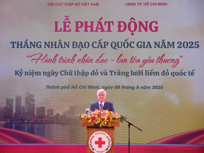 Chủ tịch Ủy ban Trung ương MTTQ Việt Nam Đỗ Văn Chiến phát biểu