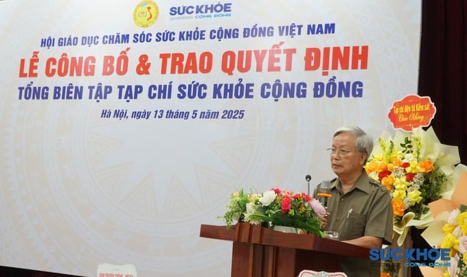 Chủ tịch Hội Nguyễn Hồng Quân phát biểu tại buổi lễ