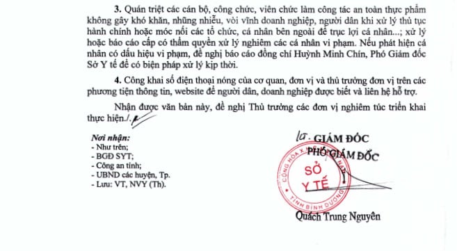 Văn bản 1272/SYT-NVY Sở Y tế Bình Dương