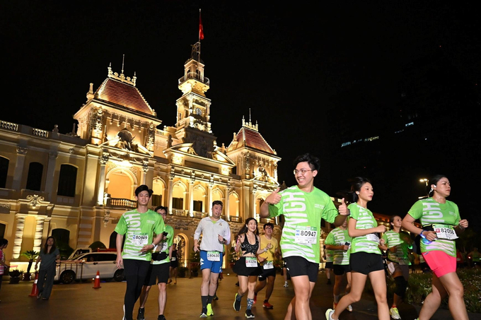 Giải chạy VPBank VnExpress Marathon Ho Chi Minh City Midnight 2025 vừa được tổ chức tại TP. Hồ Chí Minh mới đây. Ảnh: BTC giải đấu