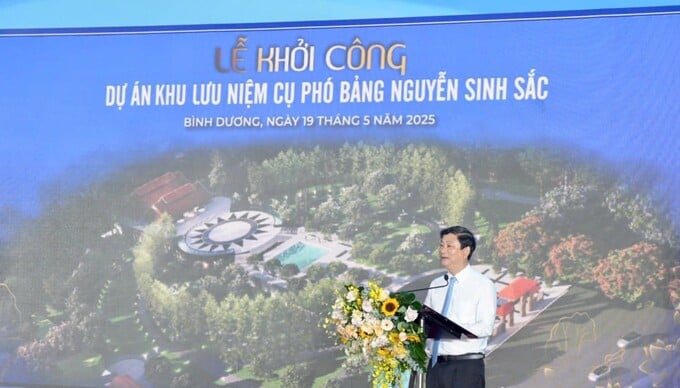 Ông Võ Văn Minh - Chủ tịch UBND tỉnh Bình Dương phát biểu tại buổi lễ