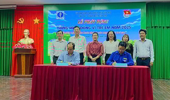 Sở Y tế và Thành đoàn Cần Thơ ký kết kế hoạch phối hợp tổ chức các hoạt động hưởng ứng Tháng hành động vì trẻ em năm 2025
