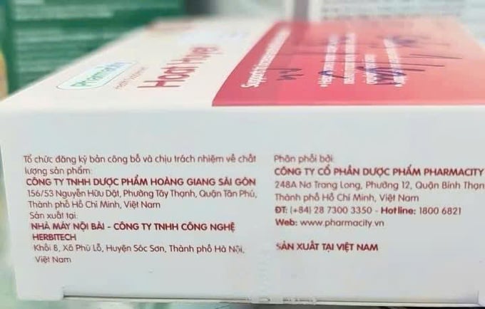 Một trong những sản phẩm mà Pharmacity phân phối bị thu hồi liên quan đến hàng giả