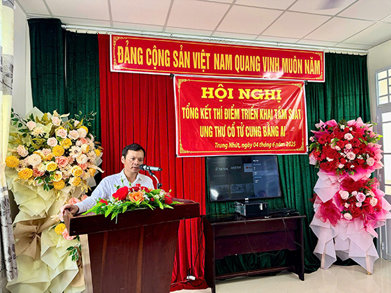 PGS.TS.BS Hoàng Quốc Cường - Giám đốc Sở Y tế TP. Cần Thơ phát biểu tại hội nghị