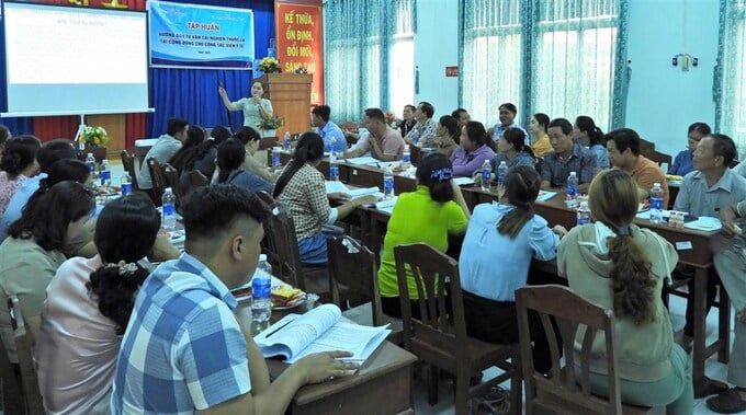Quang cảnh lớp tập huấn