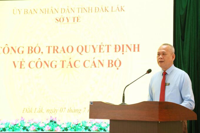 Bác sĩ Nay Phi La - Giám đốc Sở Y tế phát biểu tại hội nghị