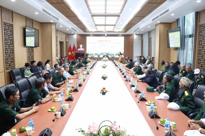 Toàn cảnh buổi tiếp thân mật Đoàn đại biểu người có công với cách mạng tỉnh