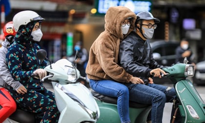 Gió mùa đông bắc tràn về gây mưa rét, vùng núi có nơi 16 độ C